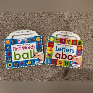 Wipe Clean Learn to Write Books First Words and Letters